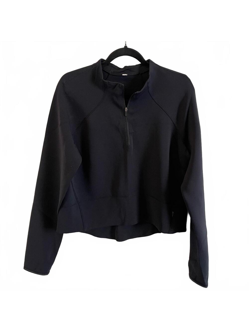 Lululemon black quarter zip layering long sleeve